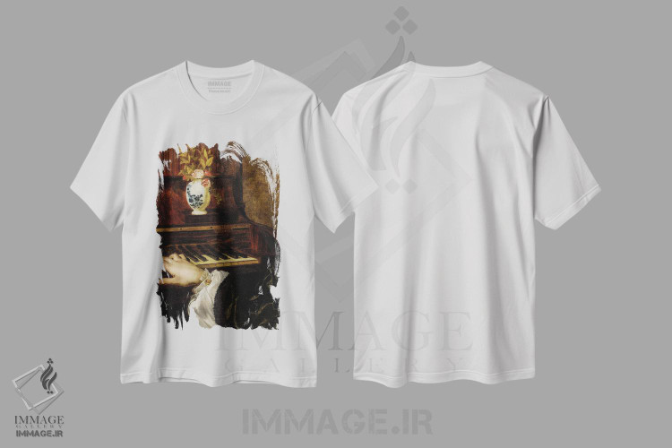 تیشرت طرح دار نقاشی جزئیات کلاسیک، دکوراسیون جایگزین اثر بونا فیدسا | فروشگاه ایماژ
