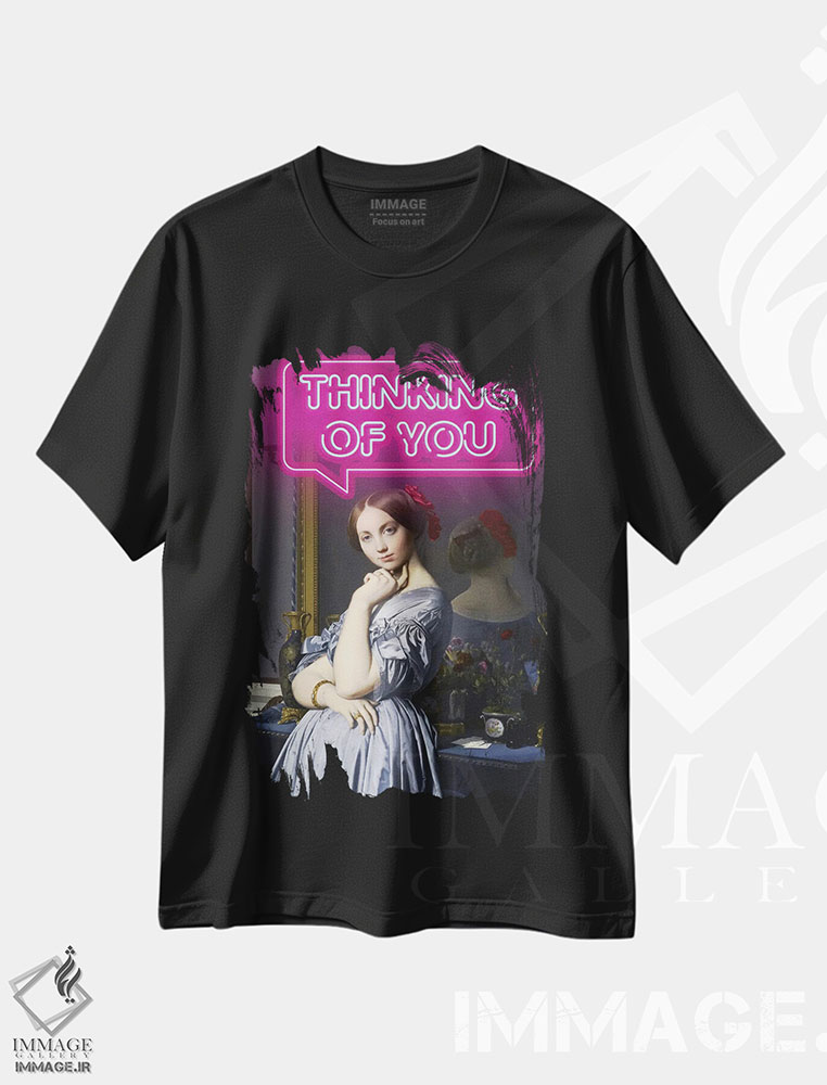 تیشرت طرح دار مردی که به تو فکر می کند، تزئینی اثر بونا فیدسا | immage.ir
