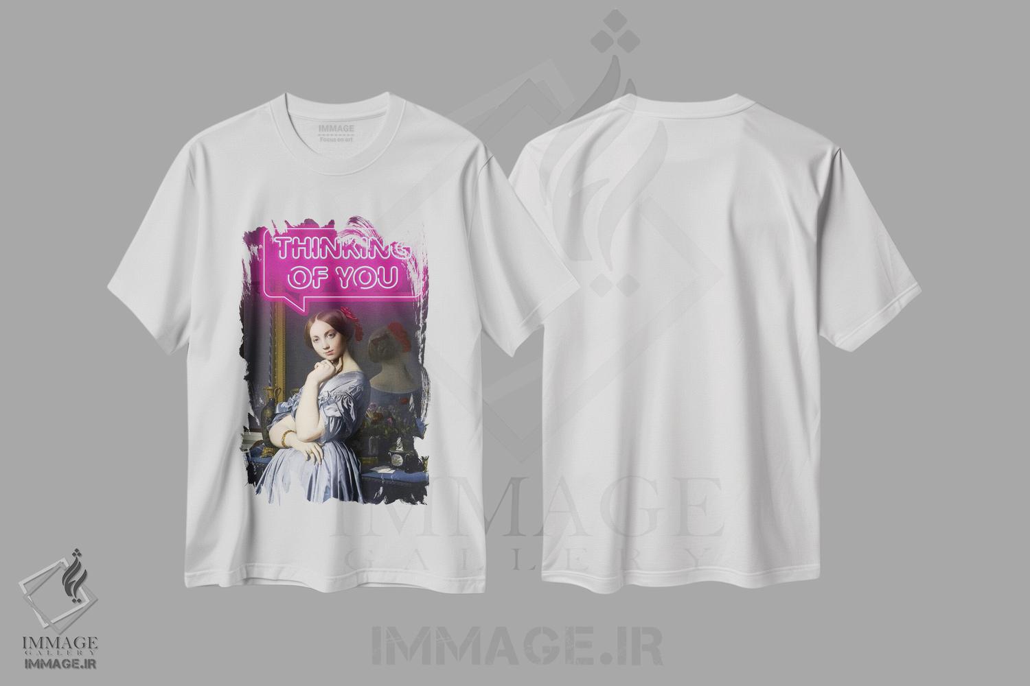 تیشرت طرح دار مردی که به تو فکر می کند، تزئینی اثر بونا فیدسا | فروشگاه ایماژ