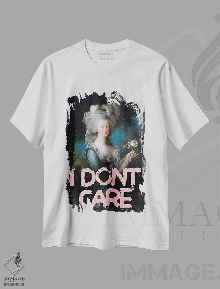 تیشرت طرح دار نقل قول های ماری آنتوانت، تزئینی اثر بونا فیدسا | immage.ir
