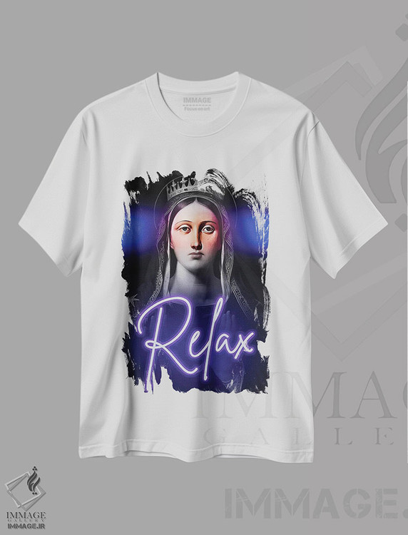 تیشرت طرح دار پرترهٔ نقل قول ماکسیمالیستی، تزئینی اثر بونا فیدسا | فروشگاه ایماژ