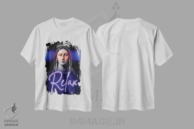 تیشرت طرح دار پرترهٔ نقل قول ماکسیمالیستی، تزئینی اثر بونا فیدسا | فروشگاه ایماژ