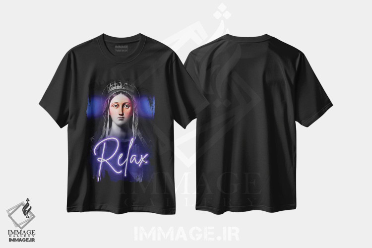 تیشرت طرح دار پرترهٔ نقل قول ماکسیمالیستی، تزئینی اثر بونا فیدسا | immage.ir