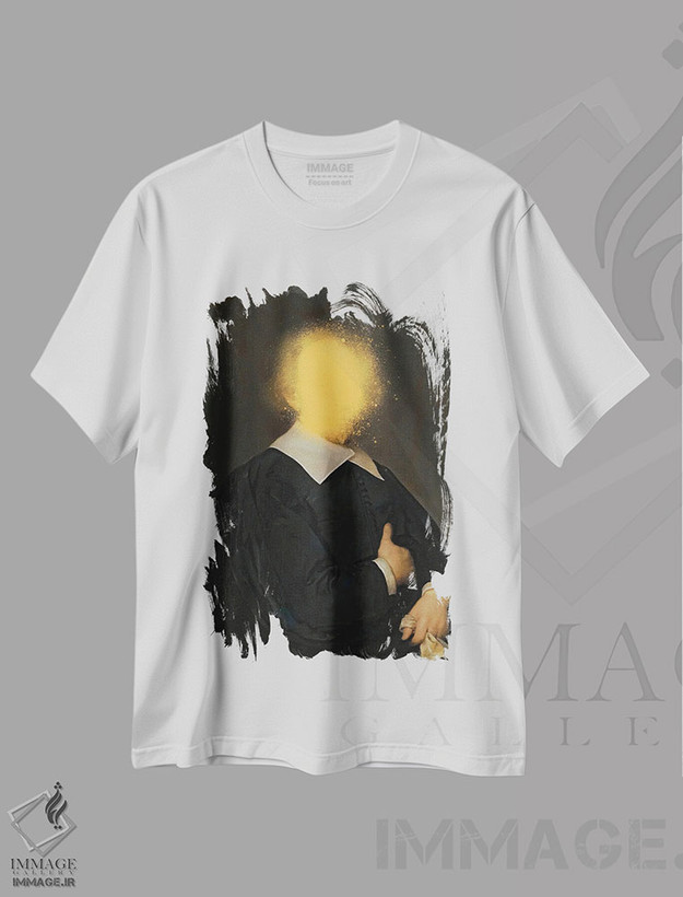 تیشرت طرح دار پرتره های رنسانس سورئالیستی با لمس باروک، هنر دیجیتال اثر بونا فیدسا | فروشگاه ایماژ