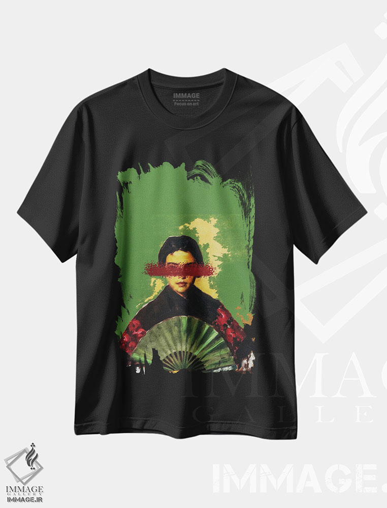 تیشرت طرح دار دختر اسپانیایی II، هنر دیجیتال اثر بونا فیدسا | immage.ir