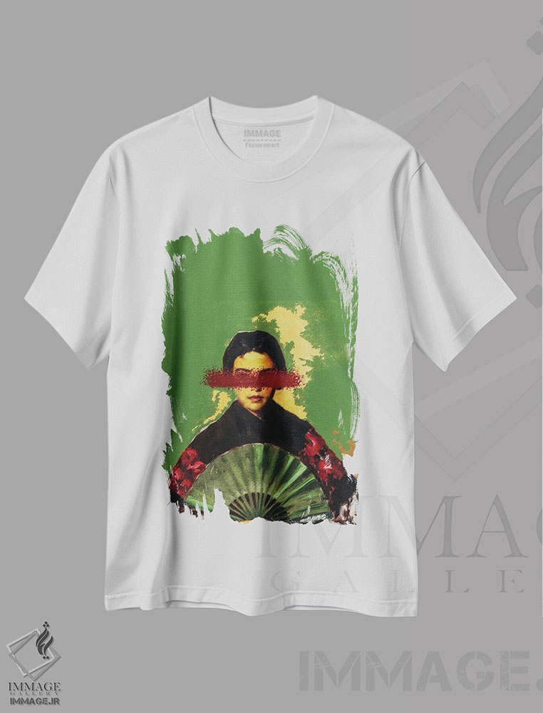 تیشرت طرح دار دختر اسپانیایی II، هنر دیجیتال اثر بونا فیدسا | فروشگاه ایماژ