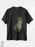 تیشرت طرح دار روح در جنگل زیر نور ماه، هنر دیجیتال اثر بونا فیدسا | فروشگاه ایماژ