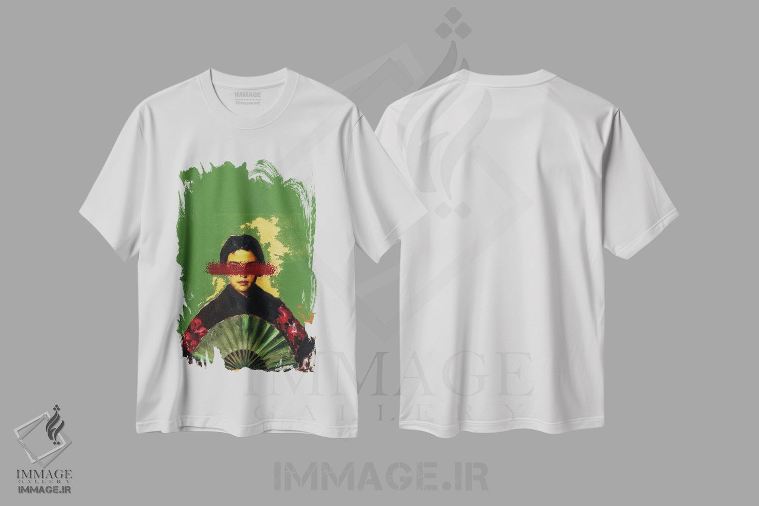 تیشرت طرح دار دختر اسپانیایی II، هنر دیجیتال اثر بونا فیدسا | فروشگاه ایماژ