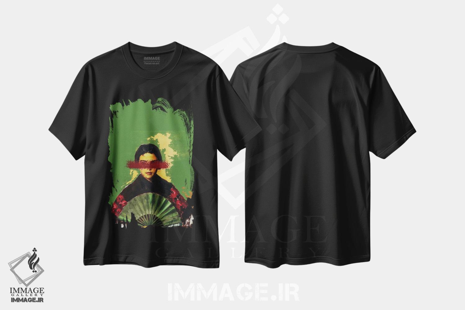 تیشرت طرح دار دختر اسپانیایی II، هنر دیجیتال اثر بونا فیدسا | immage.ir
