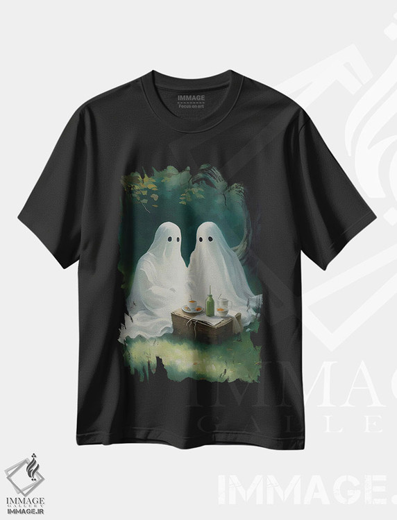 تیشرت طرح دار زوج روح در حال پیک نیک، هنر دیجیتال اثر بونا فیدسا | immage.ir