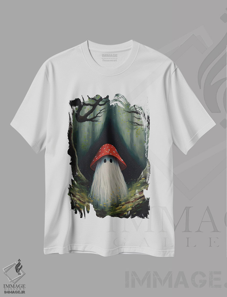 تیشرت طرح دار روح قارچی، هنر دیجیتال اثر بونا فیدسا | immage.ir