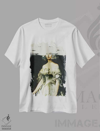 تیشرت طرح دار ظرافت ناتمام II، هنر دیجیتال اثر بونا فیدسا | فروشگاه ایماژ