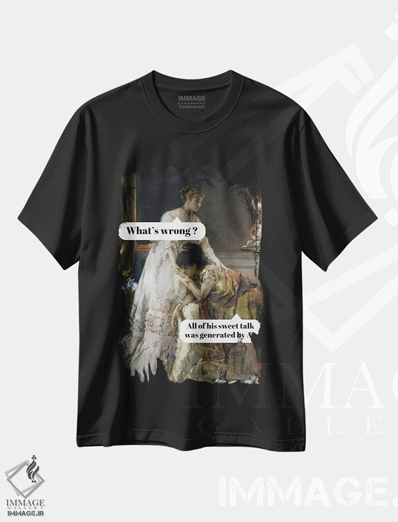 تیشرت طرح دار احیای شوخ طبعی در هنر تاریخی، هنر فاخر اثر بونا فیدسا | immage.ir