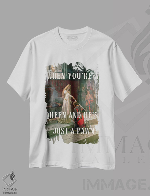 تیشرت طرح دار لحظات سلطه، هنر فاخر اثر بونا فیدسا | فروشگاه ایماژ
