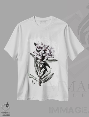 تیشرت طرح دار گل وحشی، دکور معاصر اثر بونا فیدسا | فروشگاه ایماژ