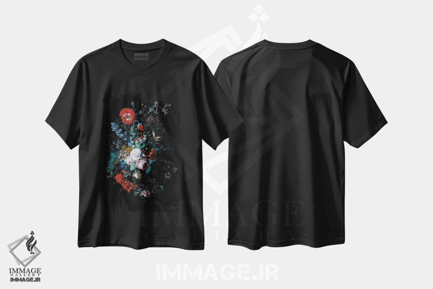 تیشرت طرح دار گل احساسی، دکوراسیون جایگزین اثر بونا فیدسا | فروشگاه ایماژ