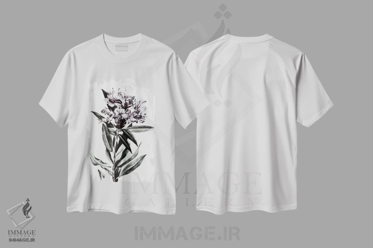 تیشرت طرح دار گل وحشی، دکور معاصر اثر بونا فیدسا | فروشگاه ایماژ