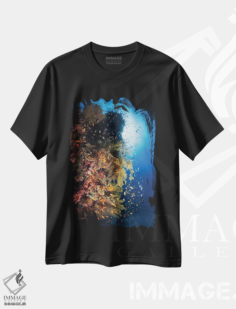تیشرت طرح دار انفجار زندگی، مدیوم اثر باراتیو گابریل | immage.ir