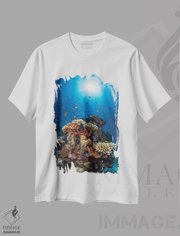تیشرت طرح دار صخره و آفتاب، مدیوم اثر باراتیو گابریل | immage.ir