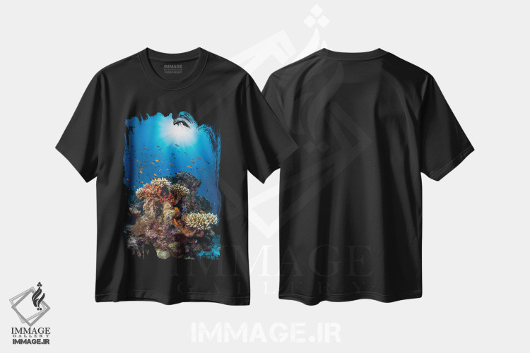 تیشرت طرح دار صخره و آفتاب، مدیوم اثر باراتیو گابریل | فروشگاه ایماژ