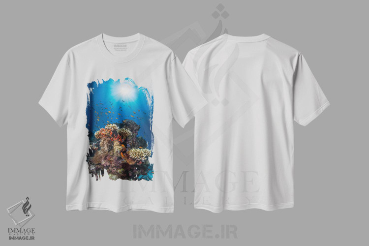 تیشرت طرح دار صخره و آفتاب، مدیوم اثر باراتیو گابریل | immage.ir