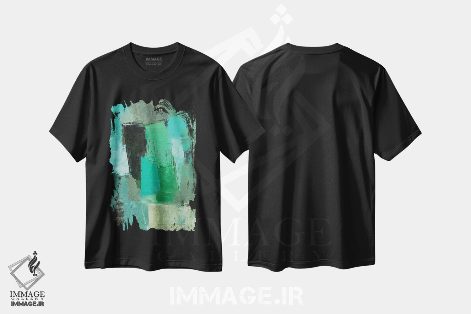 تیشرت طرح دار مطالعه III اثر بریژیت بالبینوت | immage.ir