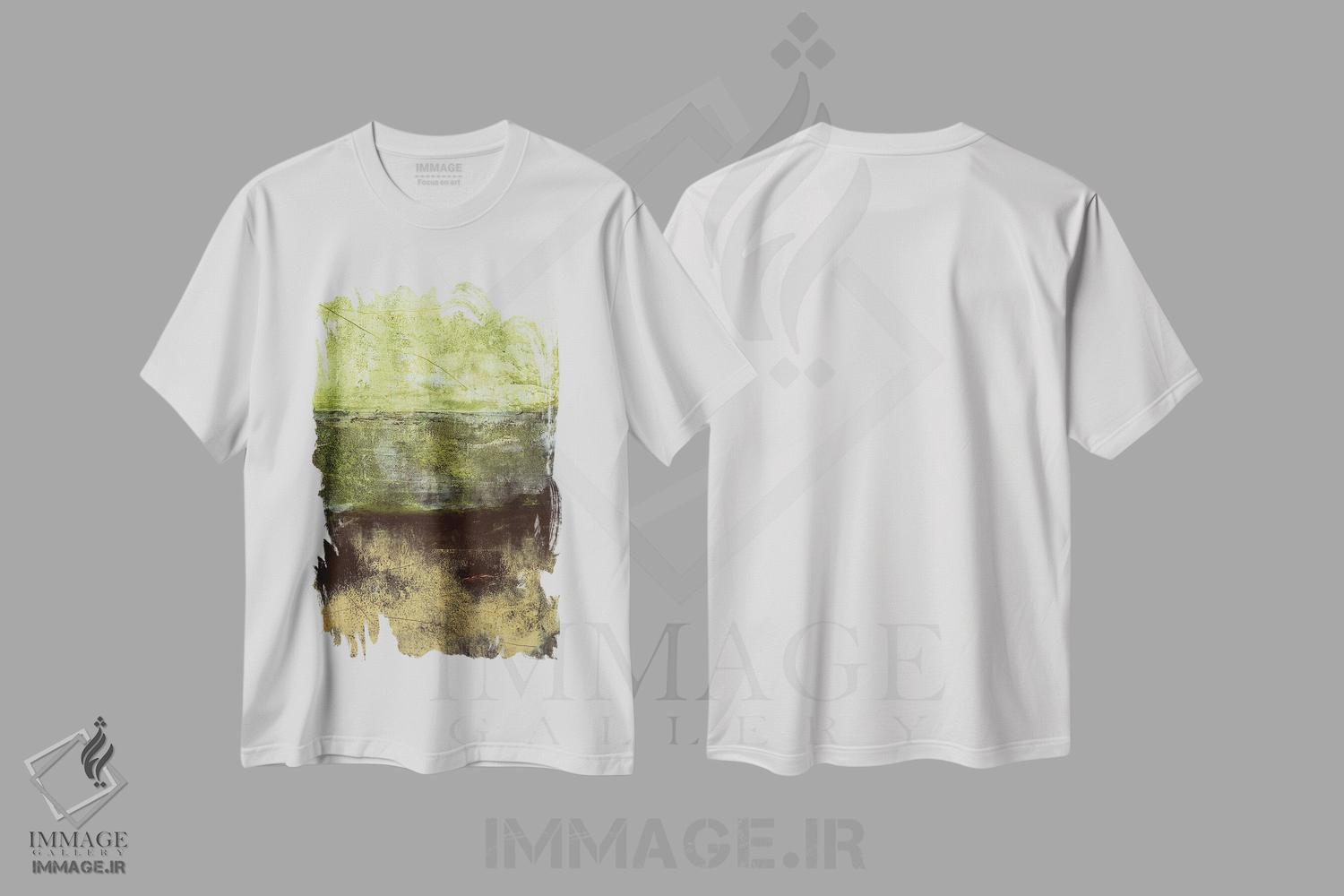تیشرت طرح دار مطالعه منظره III اثر بریژیت بالبینوت | immage.ir