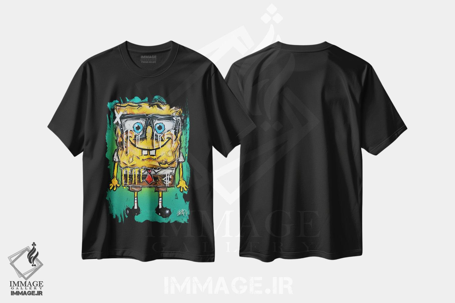 تیشرت طرح دار باب، مدیوم اثر برایان گارسیا | فروشگاه ایماژ