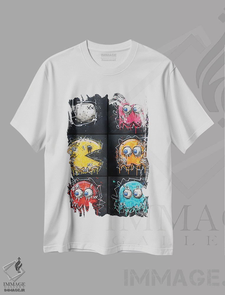 تیشرت طرح دار تعقیب پک، مدیوم اثر برایان گارسیا | فروشگاه ایماژ