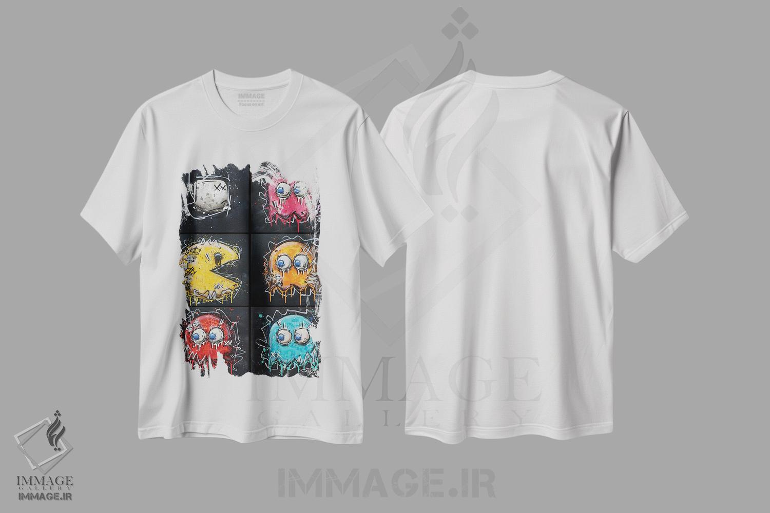 تیشرت طرح دار تعقیب پک، مدیوم اثر برایان گارسیا | فروشگاه ایماژ