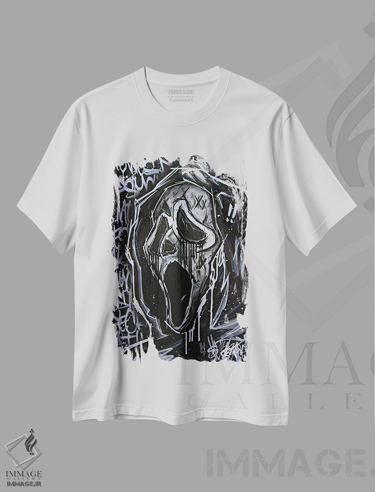 تیشرت طرح دار گوست فیس، مدیوم اثر برایان گارسیا | immage.ir