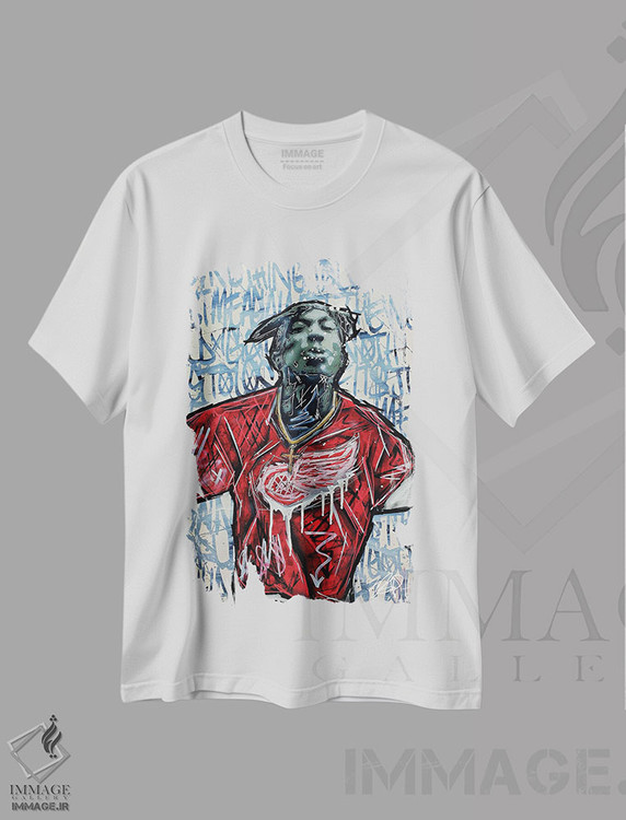 تیشرت طرح دار بال های قرمز، مدیوم اثر برایان گارسیا | immage.ir