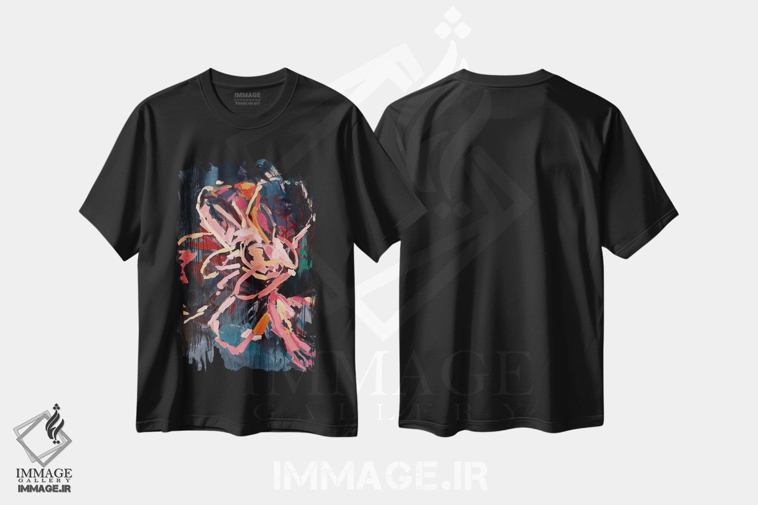 تیشرت طرح دار رویاباف، آبستره اثر جولیا بورگ | immage.ir
