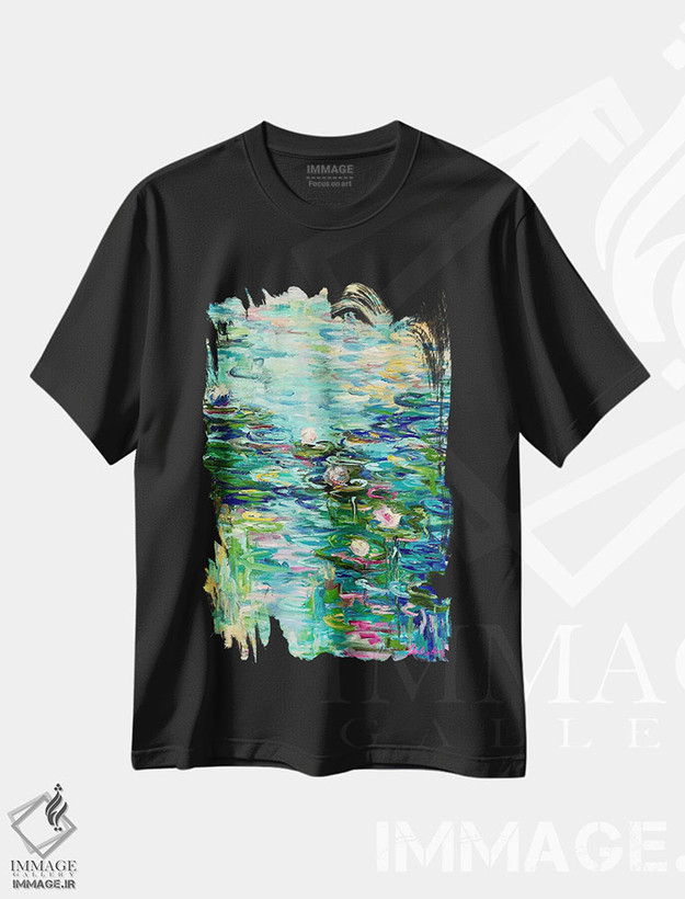 تیشرت طرح دار طلوع خیالی، آبستره اثر جولیا بورگ | فروشگاه ایماژ