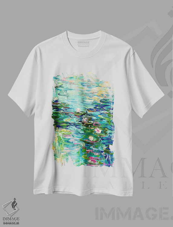 تیشرت طرح دار طلوع خیالی، آبستره اثر جولیا بورگ | immage.ir
