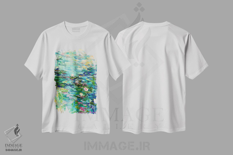 تیشرت طرح دار طلوع خیالی، آبستره اثر جولیا بورگ | immage.ir