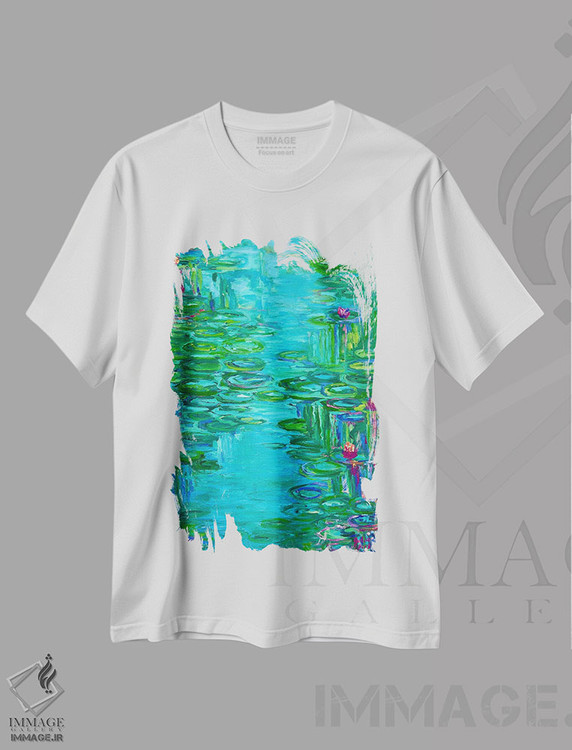 تیشرت طرح دار سکوت، آبستره اثر جولیا بورگ | فروشگاه ایماژ