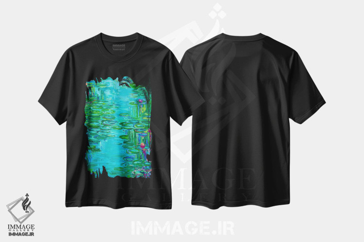 تیشرت طرح دار سکوت، آبستره اثر جولیا بورگ | immage.ir