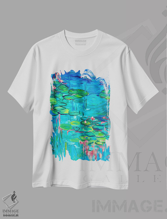 تیشرت طرح دار شکوفهٔ بهاری، آبستره اثر جولیا بورگ | immage.ir