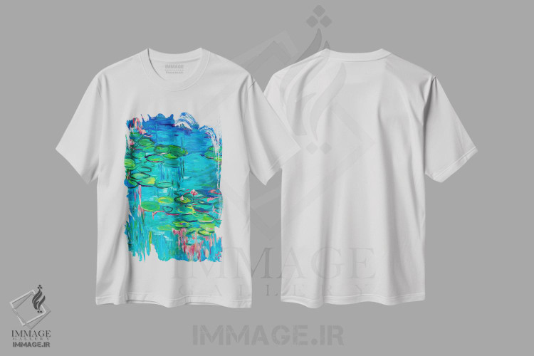 تیشرت طرح دار شکوفهٔ بهاری، آبستره اثر جولیا بورگ | immage.ir