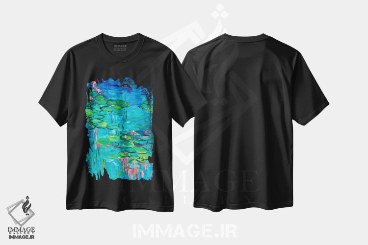 تیشرت طرح دار شکوفهٔ بهاری، آبستره اثر جولیا بورگ | فروشگاه ایماژ