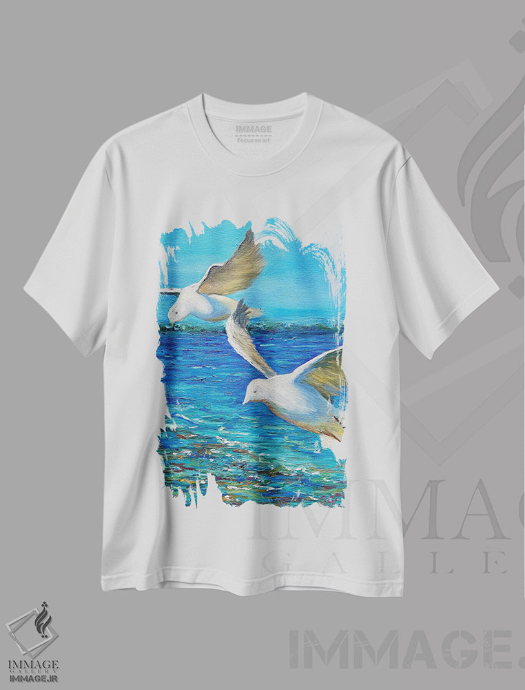 تیشرت طرح دار ما، هنر فاخر معاصر اثر جولیا بورگ | immage.ir