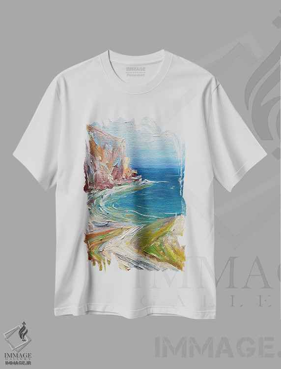 تیشرت طرح دار دلبستهٔ زندگی اثر جولیا بورگ | immage.ir
