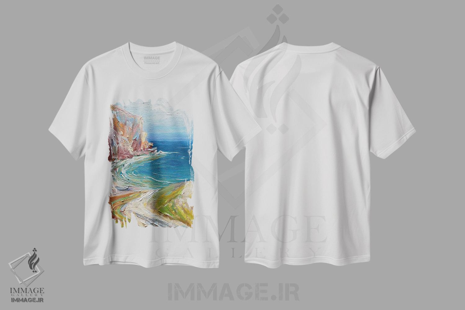 تیشرت طرح دار دلبستهٔ زندگی اثر جولیا بورگ | immage.ir