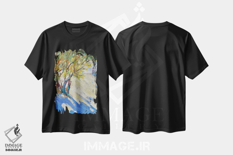 تیشرت طرح دار دلبستهٔ زندگی اثر جولیا بورگ | immage.ir