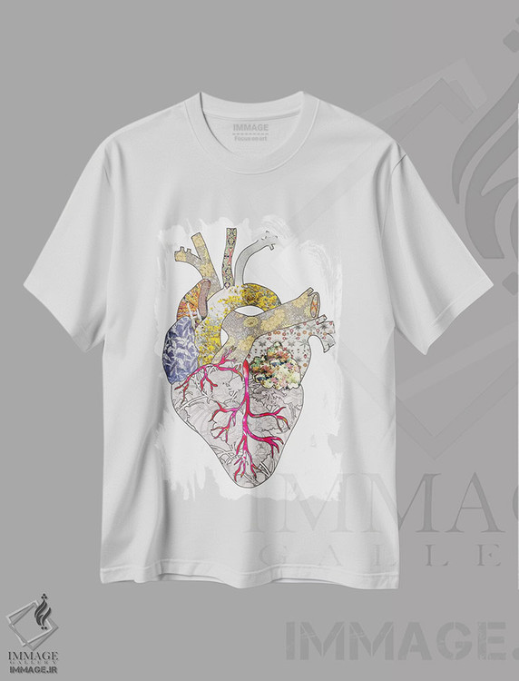 تیشرت طرح دار قلب من واقعی است، دکور بوهمی اثر بیانکا گرین | immage.ir