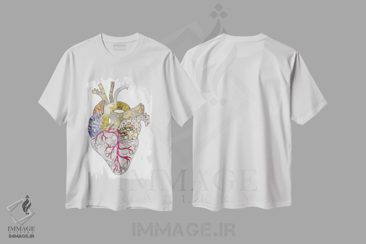 تیشرت طرح دار قلب من واقعی است، دکور بوهمی اثر بیانکا گرین | immage.ir