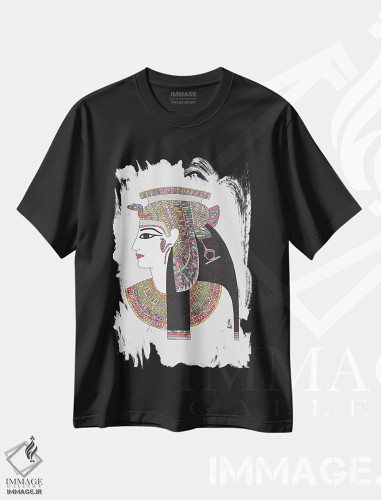 تیشرت طرح دار الههٔ مصری، تزئینی اثر بیانکا گرین | فروشگاه ایماژ