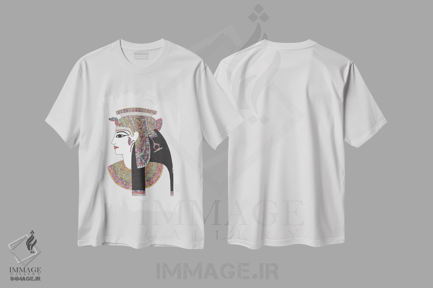 تیشرت طرح دار الههٔ مصری، تزئینی اثر بیانکا گرین | immage.ir