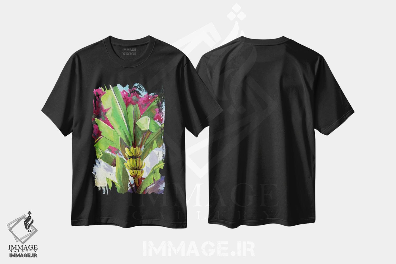 تیشرت طرح دار درخت موز، دکور معاصر اثر آنا بوگوشفسکایا | immage.ir